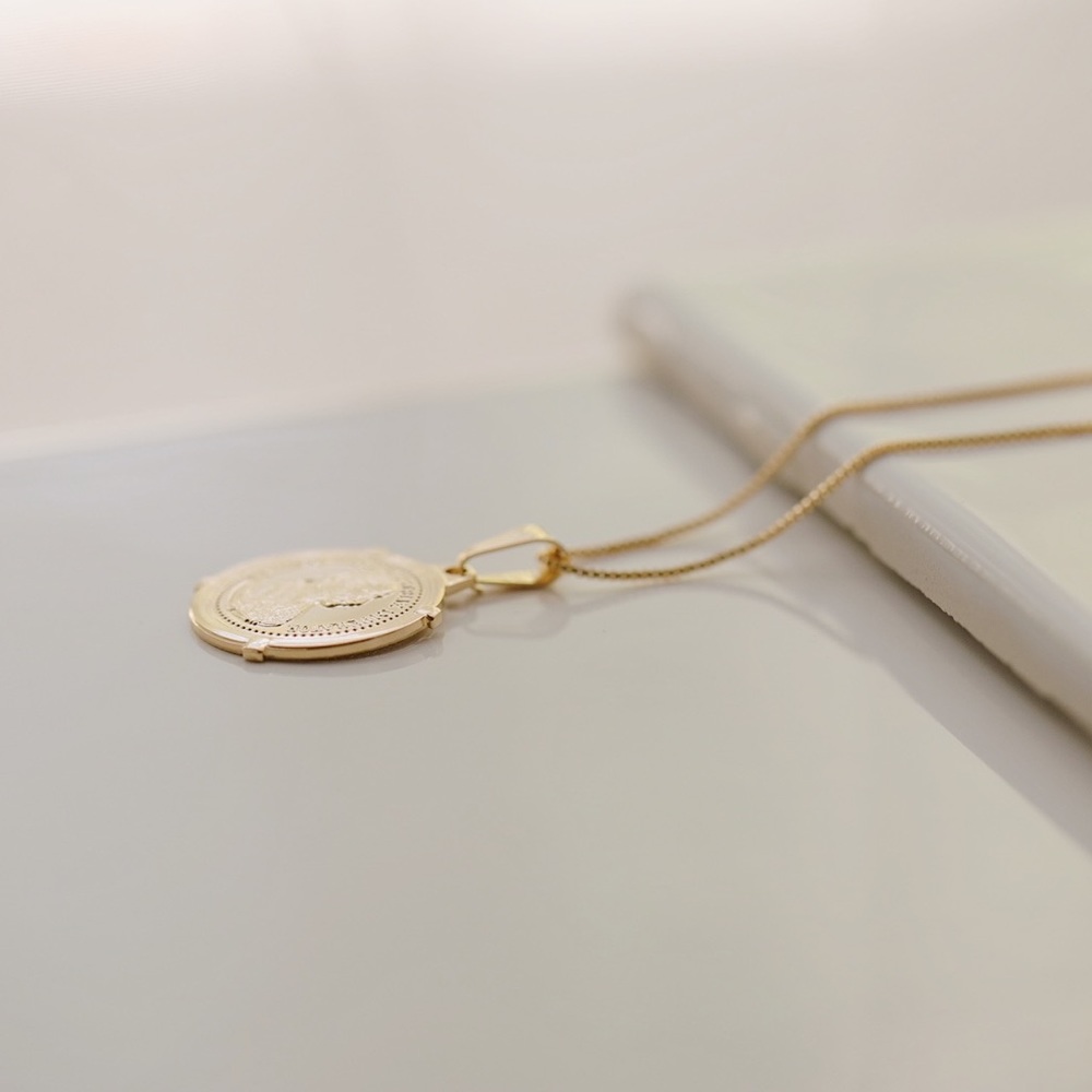 Gold Coin Necklace - Picture 4 of 8